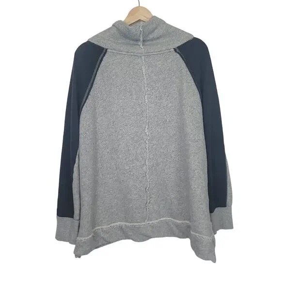FREE PEOPLE oversized gray cowl neck - Picture 5 of 6